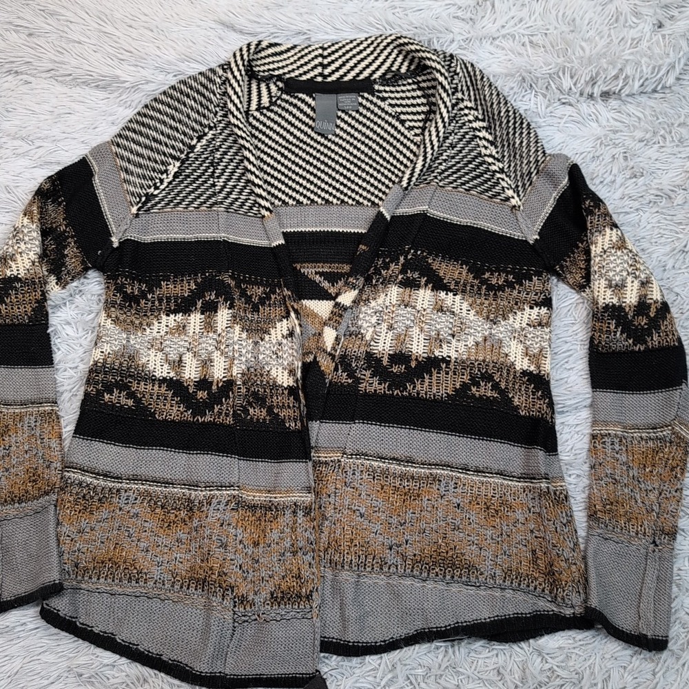 Quinn Sweater Womens S Cardigan Open Front Comfort Casual Preppy